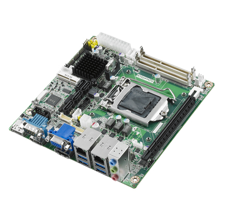 第４世代 LGA1150 ミニITXマザーボード
with GA/DP++/HDMI(DP++)/LVDS(eDP), 2 COM, Dual LAN, PCIe x16